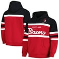 thumbnail image 1 of Men's Mitchell & Ness Red/Black Portland Trail Blazers Head Coach Pullover Hoodie, 1 of 5