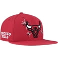thumbnail image 1 of Men's Mitchell & Ness Red Chicago Bulls Starlight Snapback Hat, 1 of 5