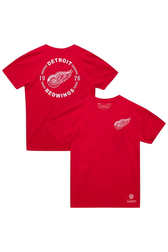 Men's Mitchell & Ness Red Detroit Red Wings Core Penalty Box 3.0 T-Shirt