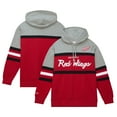 thumbnail image 1 of Men's Mitchell & Ness Red/Gray Detroit Red Wings Head Coach Pullover Hoodie, 1 of 4