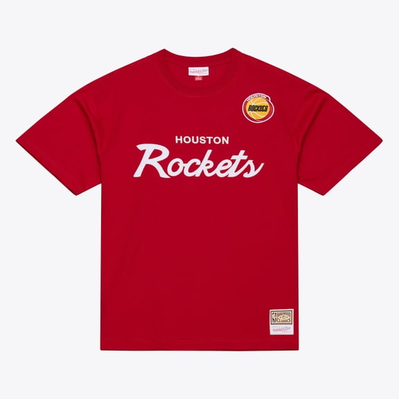 Men's Mitchell & Ness  Red Houston Rockets Head Coach T-Shirt