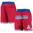 thumbnail image 1 of Men's Mitchell & Ness Red New England Patriots Just Don Gold Rush Shorts, 1 of 4