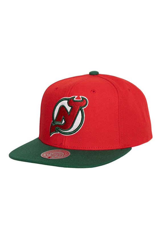 Men's Mitchell & Ness Red New Jersey Devils Core Team Ground 2.0 Snapback Hat