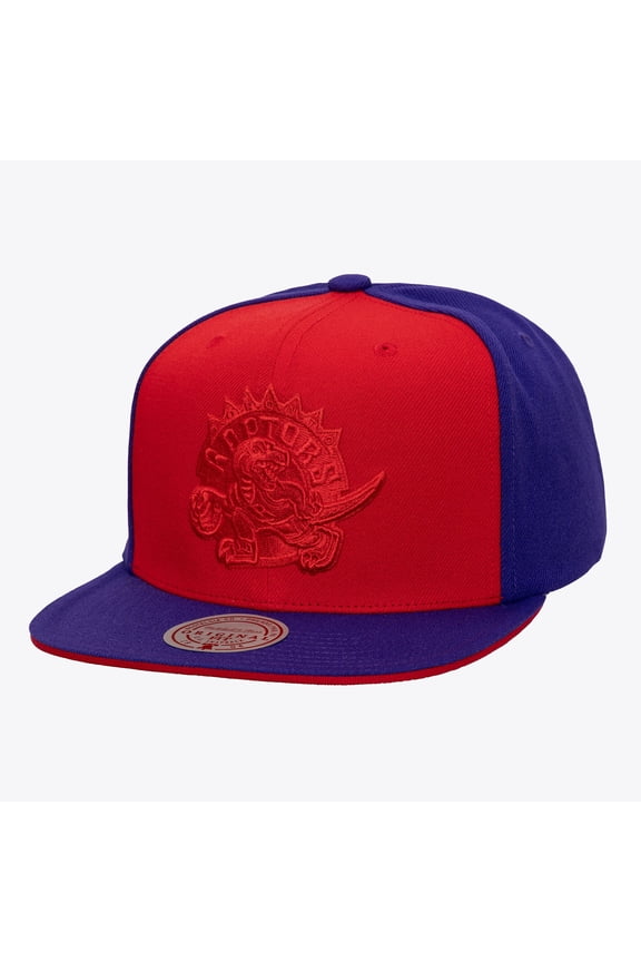 Men's Mitchell & Ness Red/Purple Toronto Raptors Color Pop Snapback Hat
