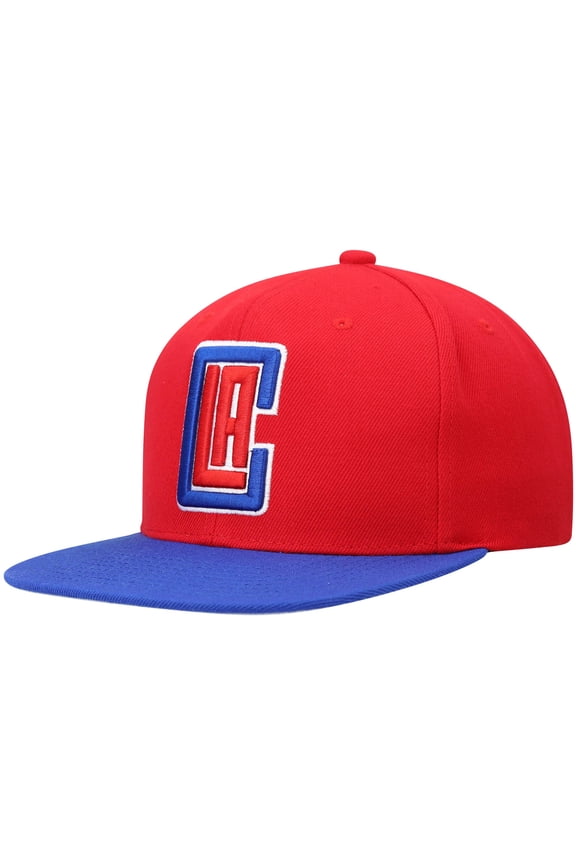 Men's Mitchell & Ness Red/Royal LA Clippers Team Two-Tone 2.0 Snapback Hat