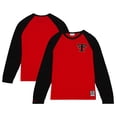 thumbnail image 1 of Men's Mitchell & Ness Red Texas Tech Red Raiders Legendary Slub Raglan Long Sleeve T-Shirt, 1 of 5