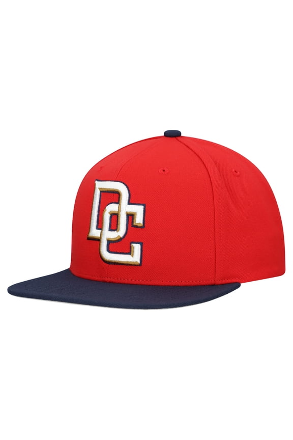 Men's Mitchell & Ness Red Washington Nationals Cooperstown Collection Basic Flip Snapback Hat