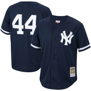 Men’s Mitchell & Ness New York Yankees Legend Slub Henley Navy and Grey  Baseball Shirt