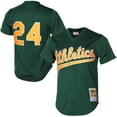 thumbnail image 1 of Men's Mitchell & Ness Rickey Henderson Green Athletics Authentic Batting Practice Jersey, 1 of 6