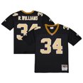 thumbnail image 1 of Men's Mitchell & Ness Ricky Williams Black New Orleans Saints 1999 Legacy Replica Jersey, 1 of 3