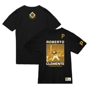 Mens Mitchell & Ness Roberto Clemente Black Pittsburgh Pirates Cooperstown Collection Heavyweight Premium Player