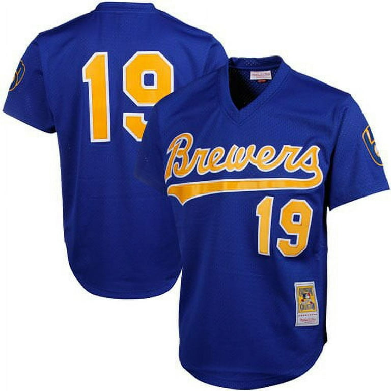 Men's Mitchell Ness Robin Yount Royal Milwaukee Brewers