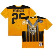 Mens Mitchell & Ness Rod Woodson Gold Pittsburgh Steelers 1994 Authentic Throwback Retired Player Jersey