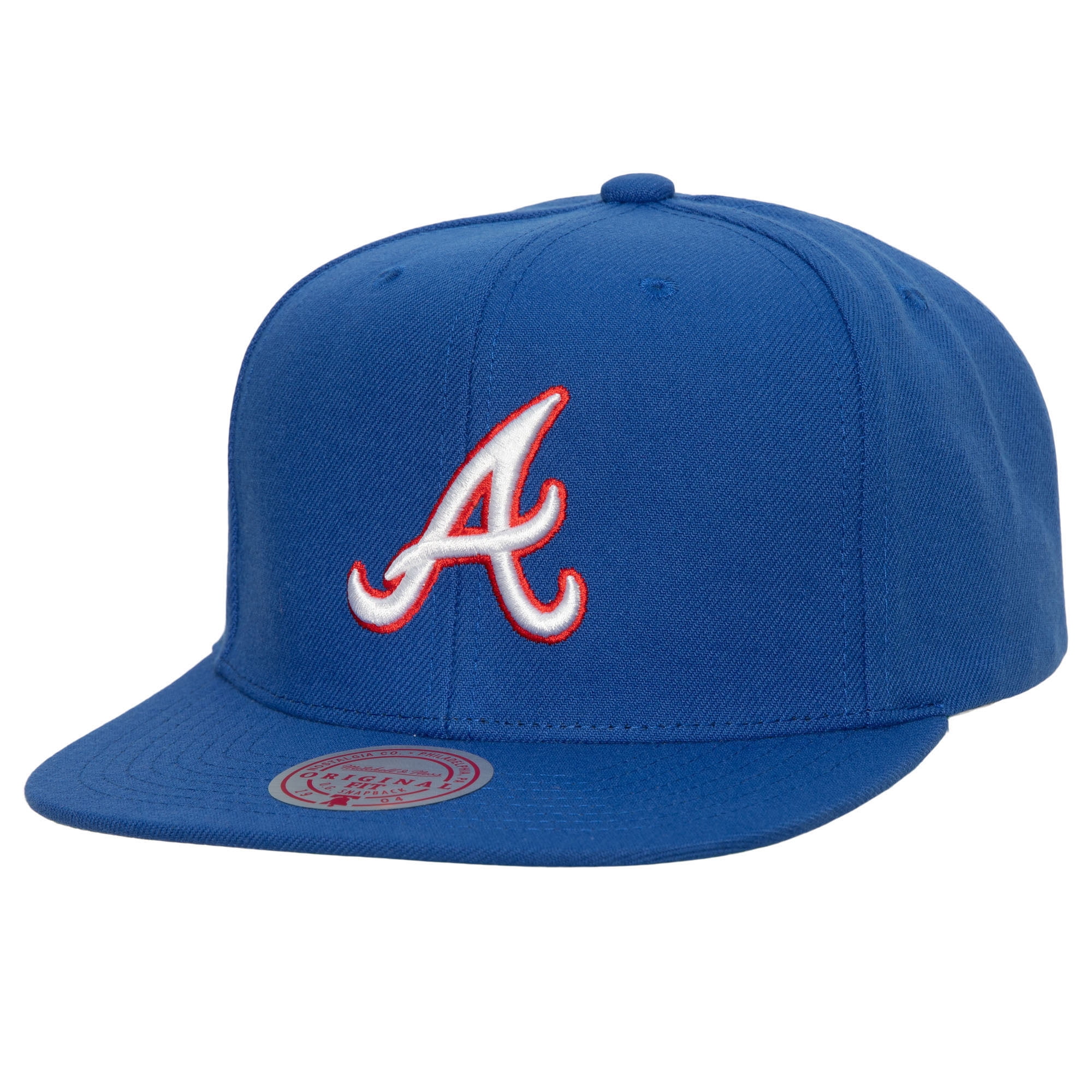 Men's Mitchell & Ness Royal Atlanta Braves Cooperstown Collection Evergreen  Snapback Hat 