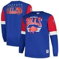 thumbnail image 1 of Men's Mitchell & Ness Royal Buffalo Bills Big & Tall Fleece Pullover Sweatshirt, 1 of 3