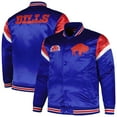 thumbnail image 1 of Men's Mitchell & Ness  Royal Buffalo Bills Big & Tall Satin Full-Snap Jacket, 1 of 3