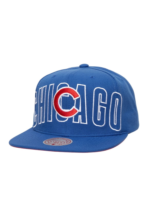Men's Mitchell & Ness Royal Chicago Cubs Full Frontal Snapback Hat