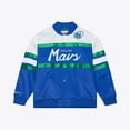 thumbnail image 1 of Men's Mitchell & Ness  Royal Dallas Mavericks Hardwood Classics Head Coach Lightweight Satin Full-Snap Jacket, 1 of 5