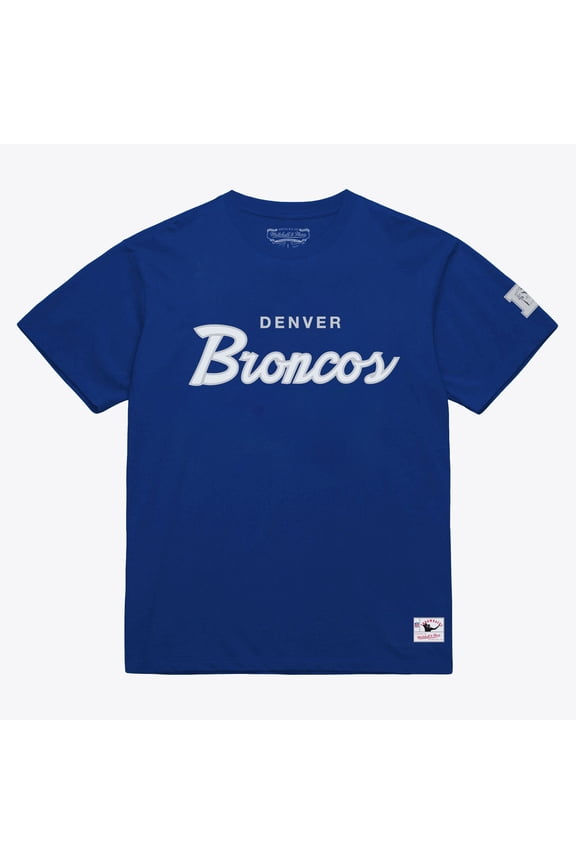 Men's Mitchell & Ness Royal Denver Broncos Head Coach Classic T-Shirt
