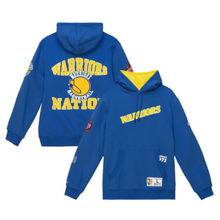 Men's Mitchell & Ness Royal Golden State Warriors 1975 Finals Championship  Game Pullover Hoodie