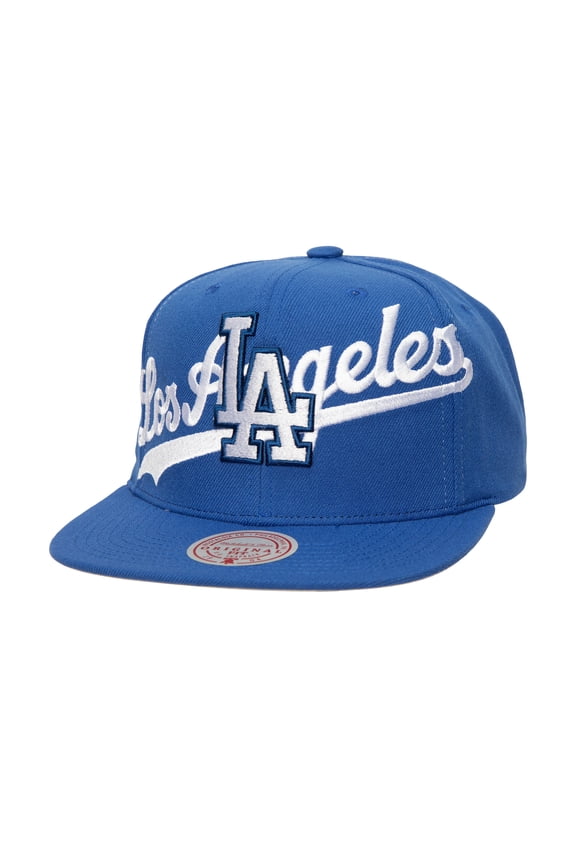 Men's Mitchell & Ness Royal Los Angeles Dodgers Full Frontal Snapback Hat