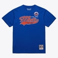 thumbnail image 1 of Men's Mitchell & Ness  Royal New York Mets Script Sweep Arch T-Shirt, 1 of 2