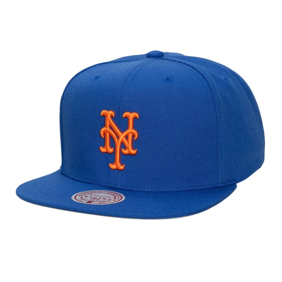 Men's Mitchell & Ness Royal New York Mets Side Logo Snapback Hat