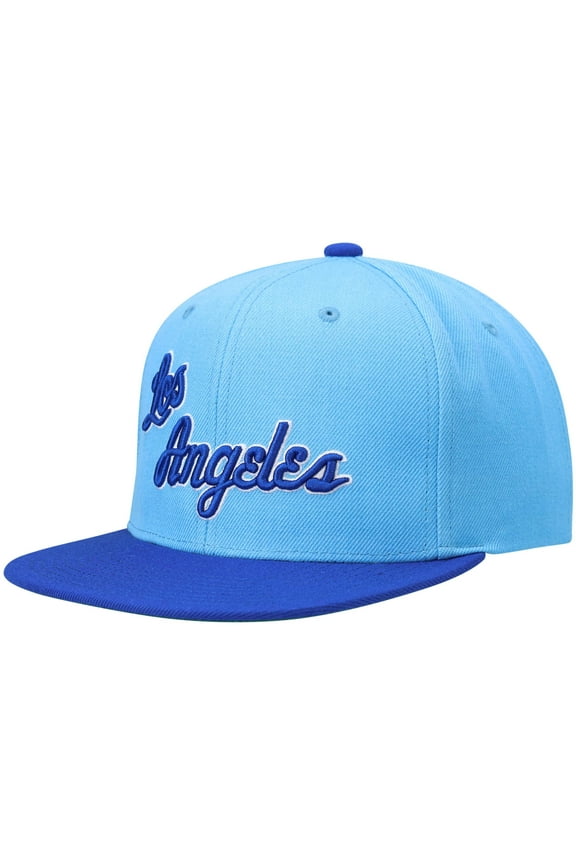 Men's Mitchell & Ness Royal/Powder Blue Los Angeles Lakers Hardwood Classics Team Two-Tone 2.0 Snapback Hat