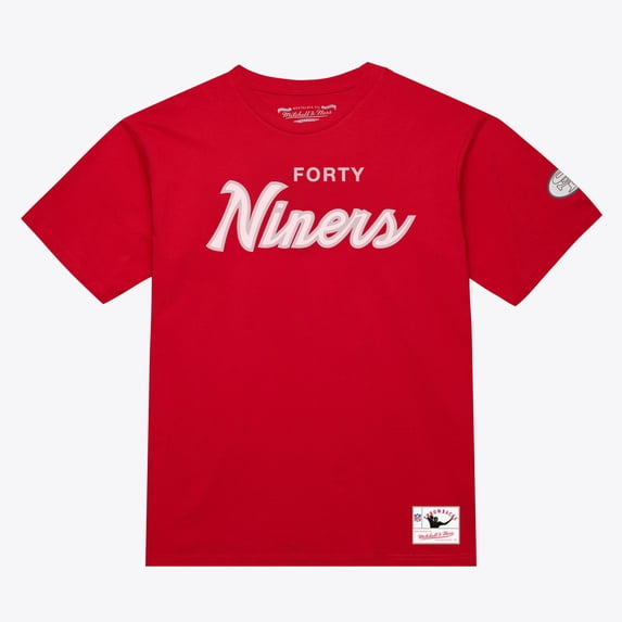 Men's Mitchell & Ness Scarlet San Francisco 49ers Head Coach Classic T-Shirt