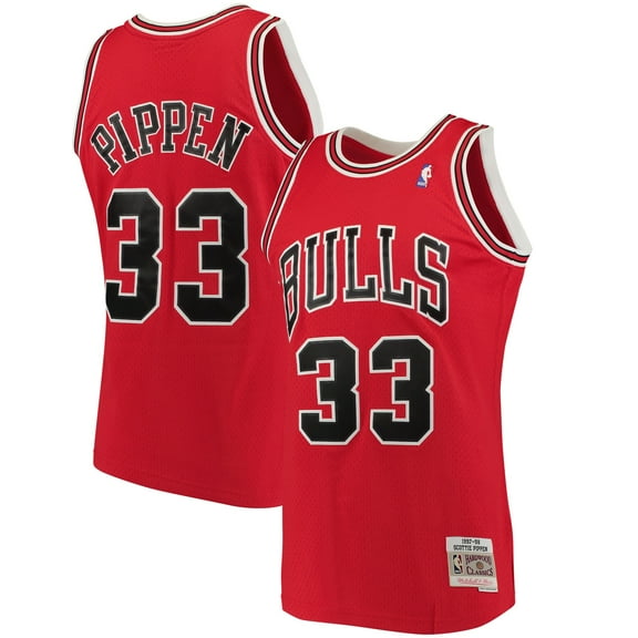 Men's Mitchell & Ness Scottie Pippen Red Chicago Bulls 1997/98 Big & Tall Hardwood Classics Swingman Jersey
