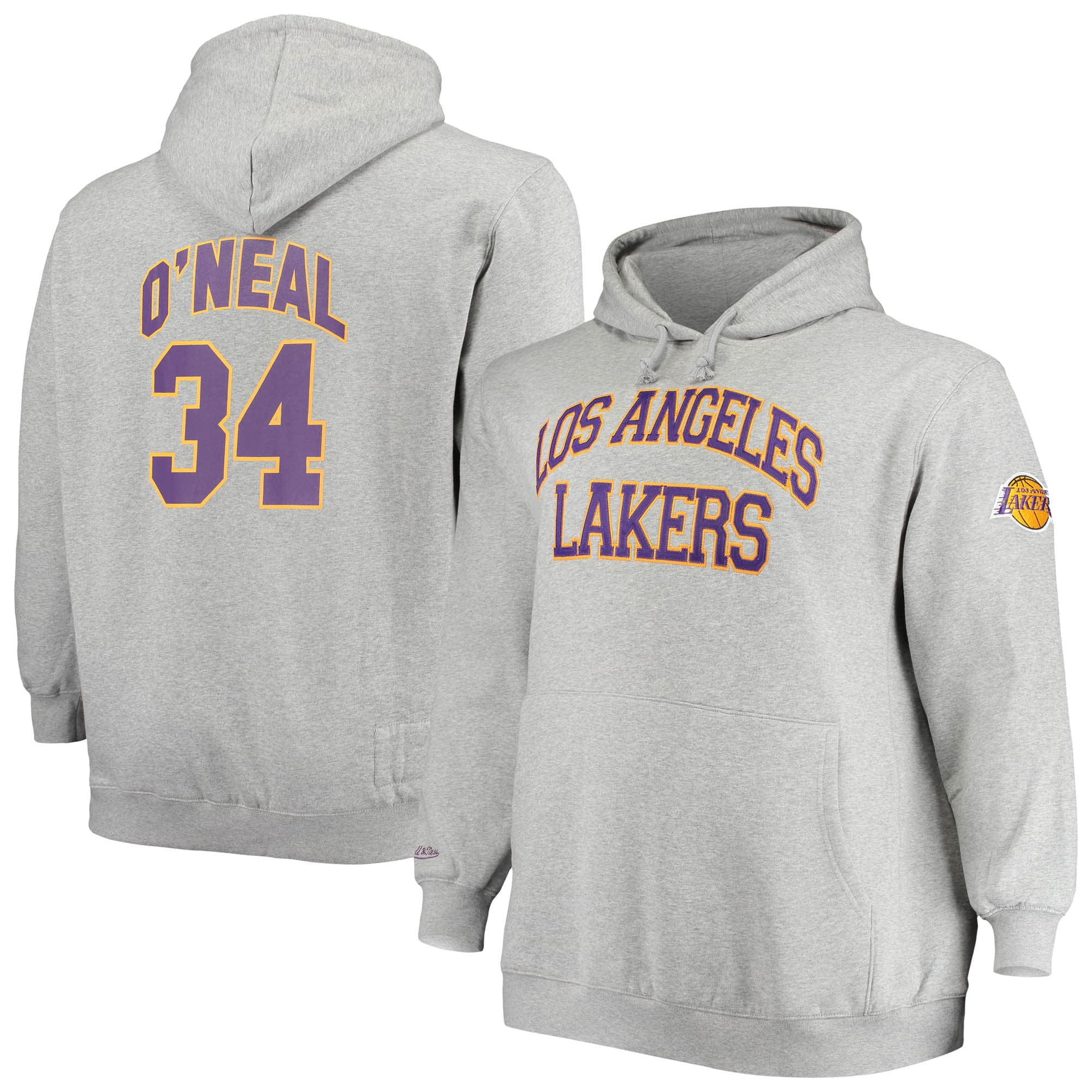 Los Angeles Lakers Hoodie from Homage. | Ash | Vintage Apparel from Homage.