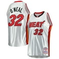 thumbnail image 1 of Men's Mitchell & Ness Shaquille O'Neal Platinum Miami Heat 2005/06 Hardwood Classics 75th Anniversary Swingman Jersey, 1 of 3
