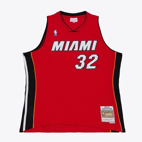 Men's Mitchell & Ness Shaquille O'Neal Red Miami Heat 2005-06 Swingman Jersey
