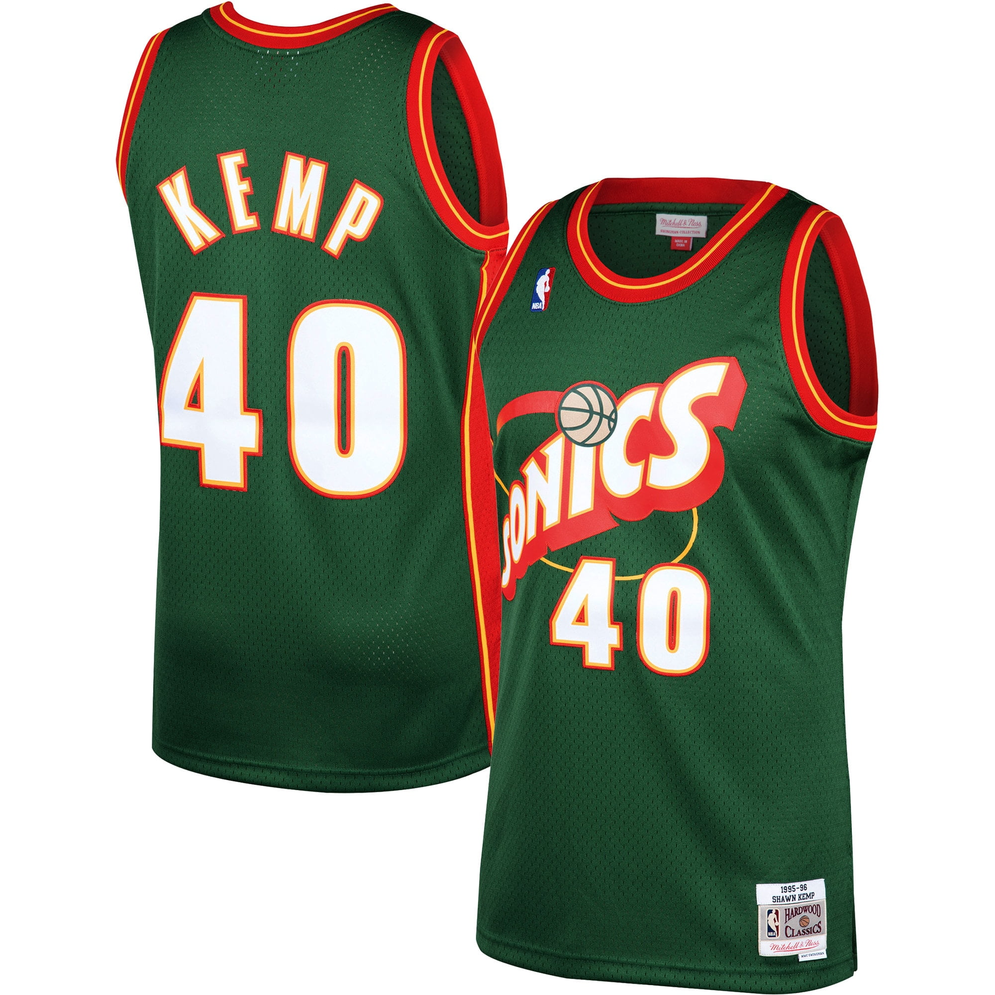 Seattle supersonics hot sale kemp jersey