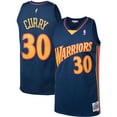 thumbnail image 1 of Men's Mitchell & Ness Stephen Curry Navy Golden State Warriors 2009/10 Big & Tall Hardwood Classics Swingman Jersey, 1 of 3