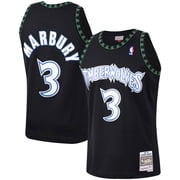 Mens Mitchell & Ness Stephon Marbury Black Minnesota Timberwolves 1997/98 Hardwood Classics Swingman Jersey