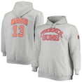 thumbnail image 1 of Men's Mitchell & Ness Steve Nash Heathered Gray Phoenix Suns Big & Tall Name & Number Pullover Hoodie, 1 of 4