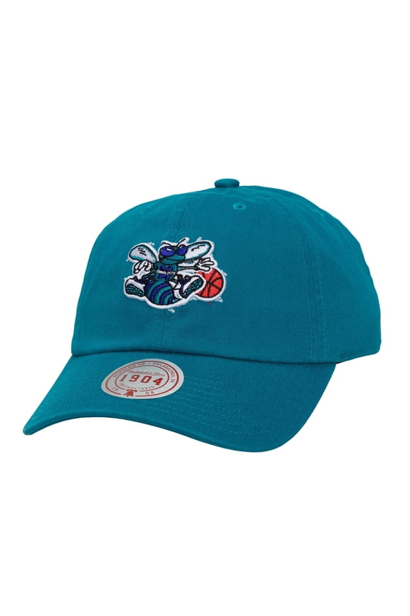 Men's Mitchell & Ness Teal Charlotte Hornets Hardwood Classics 1904 Adjustable Hat