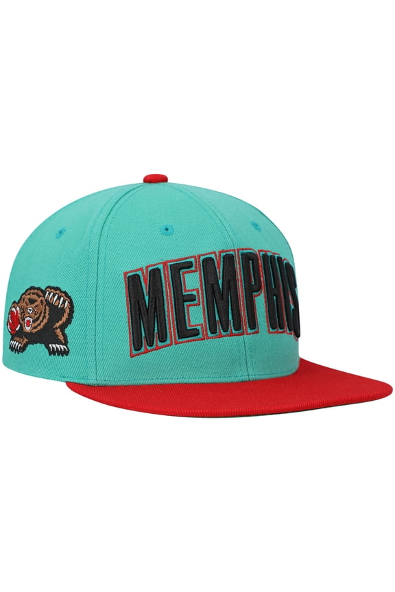 Men's Mitchell & Ness Teal Memphis Grizzlies Hardwood Classics Snapback Hat