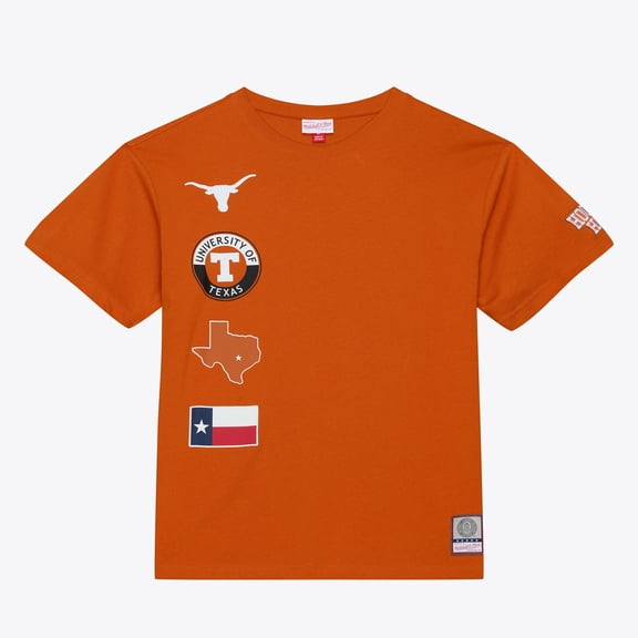 Men's Mitchell & Ness Texas Orange Texas Longhorns Double Clutch Premium T-Shirt