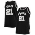 thumbnail image 1 of Men's Mitchell & Ness Tim Duncan Black San Antonio Spurs Big & Tall 1998/99 NBA 75th Anniversary Diamond Swingman Jersey, 1 of 3