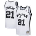 thumbnail image 1 of Men's Mitchell & Ness Tim Duncan White San Antonio Spurs 1998/99 Hardwood Classics Swingman Jersey, 1 of 3