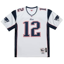 Men's Mitchell & Ness Tom Brady White New England Patriots 2000 Big & Tall Legacy Replica Jersey