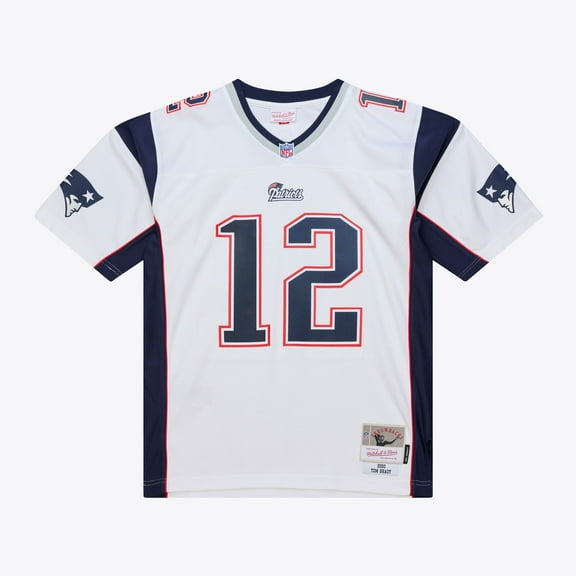 Men's Mitchell & Ness Tom Brady White New England Patriots 2000 Legacy Replica Jersey
