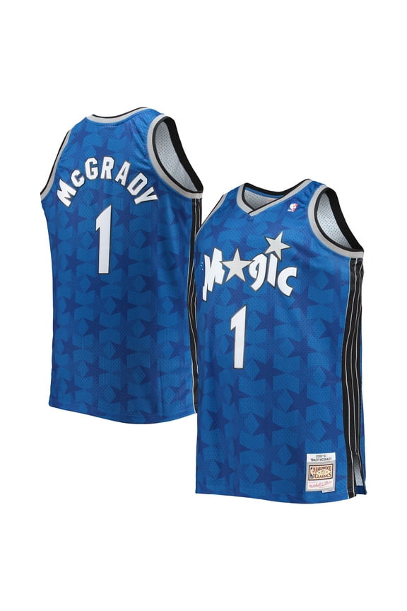 Men's Mitchell & Ness Tracy McGrady Blue Orlando Magic Big & Tall 2000/01 Hardwood Classics Swingman Jersey