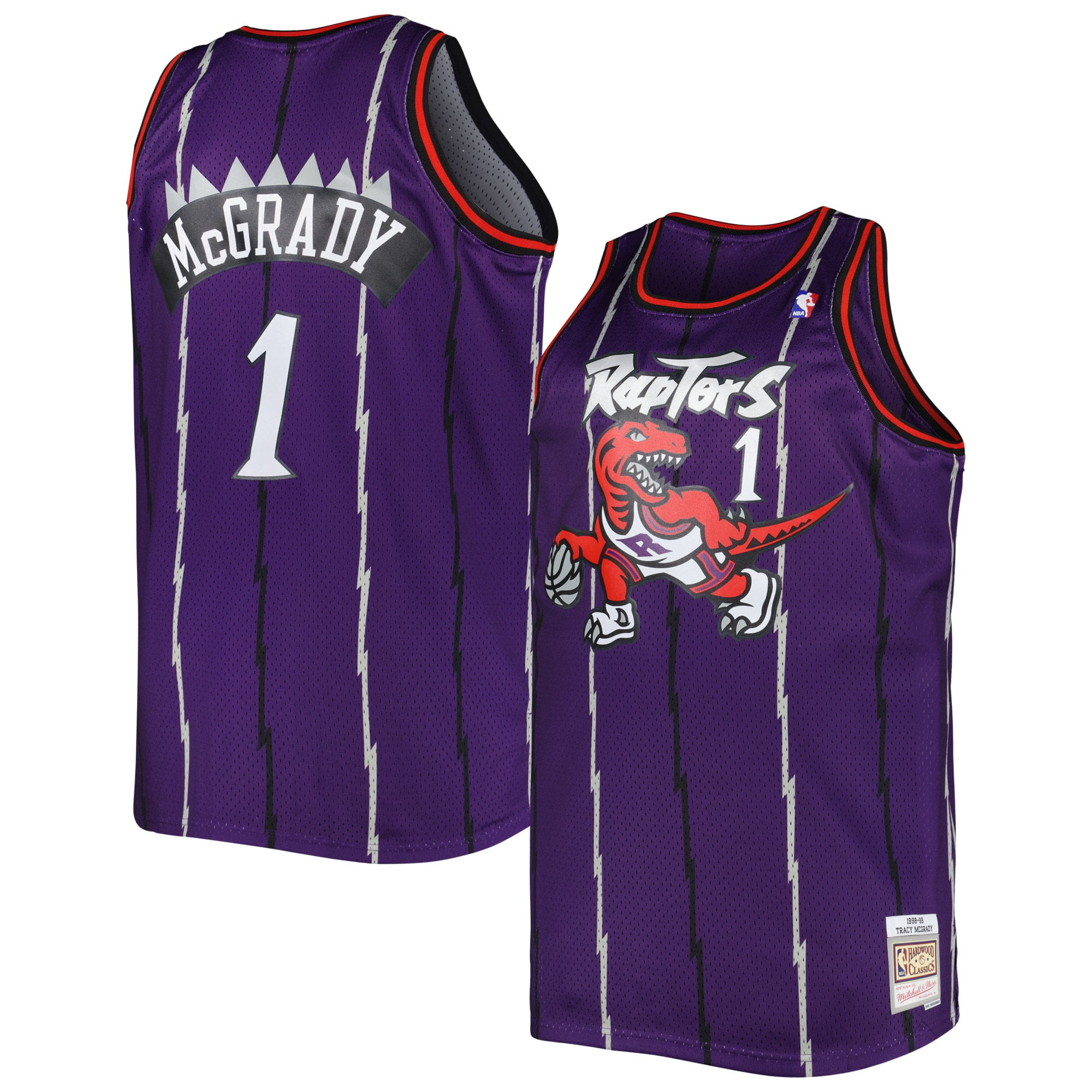 Mens Mitchell And Ness Tracy Mcgrady Purple Toronto Raptors Big And Tall Hardwood Classics 199899