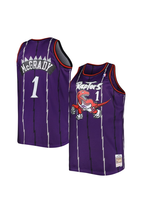 Men's Mitchell & Ness Tracy McGrady Purple Toronto Raptors Big & Tall Hardwood Classics 1998/99 Swingman Jersey