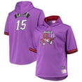 thumbnail image 1 of Men's Mitchell & Ness Vince Carter Purple/Red Toronto Raptors Big & Tall Name & Number Short Sleeve Hoodie, 1 of 3