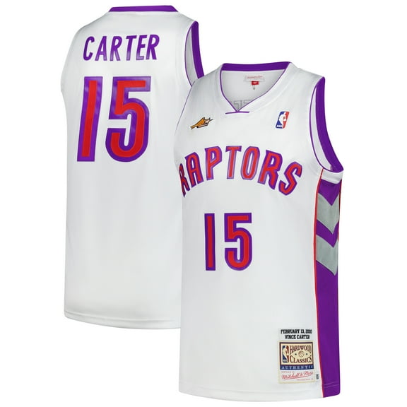 Men's-Mitchell & Ness Vince Carter White Toronto Raptors 2000 NBA All-Star Game Authentic Jersey