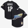 thumbnail image 1 of Men's Mitchell & Ness Wade Boggs Black Tampa Bay Rays Authentic Batting Practice Jersey, 1 of 7